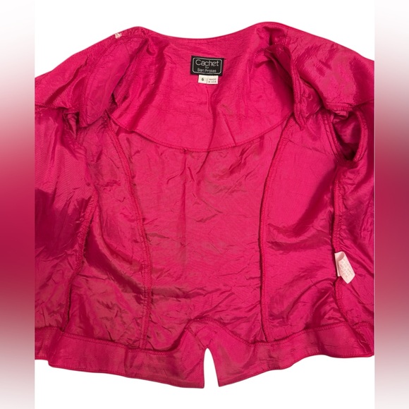 Cachet by Bari Protas Vintage Lace & Satin Blazer - Picture 7 of 11